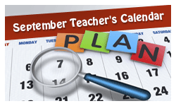 Accessible PDF September calendar